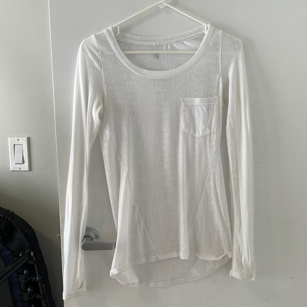 Lulu Lemon White long sleeve